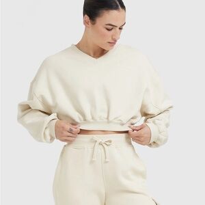 Oner active ALL DAY EST 2020 CROP V-NECK SWEATSHIRT